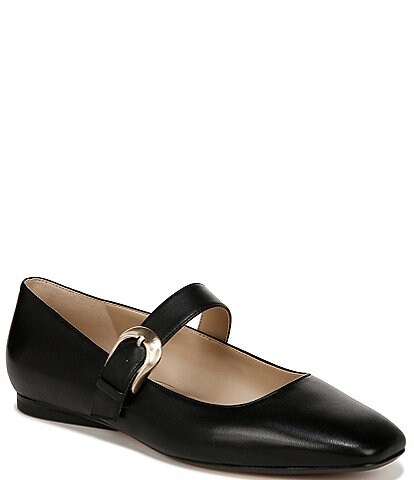 Naturalizer 27 EDIT Carter Leather Buckle Detail Mary Jane Flats