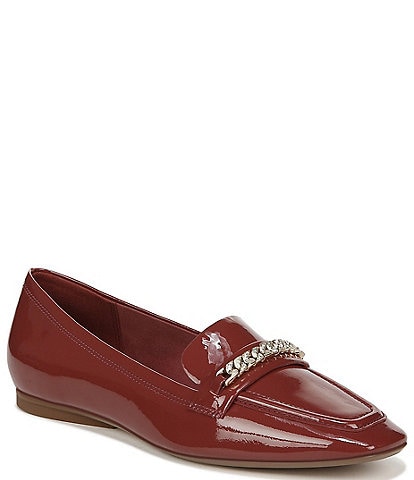 Naturalizer 27 EDIT Clive Patent Leather Chain Detail Slip-On Loafers