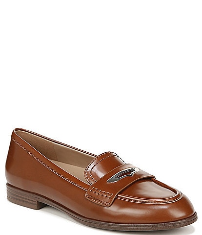 Naturalizer 27 EDIT Georgiana Leather Slip-On Penny Loafers
