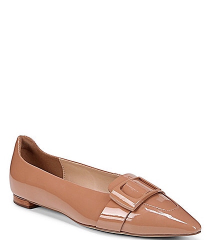 Naturalizer 27 EDIT Miller Patent Leather Pointed Toe Career Flats