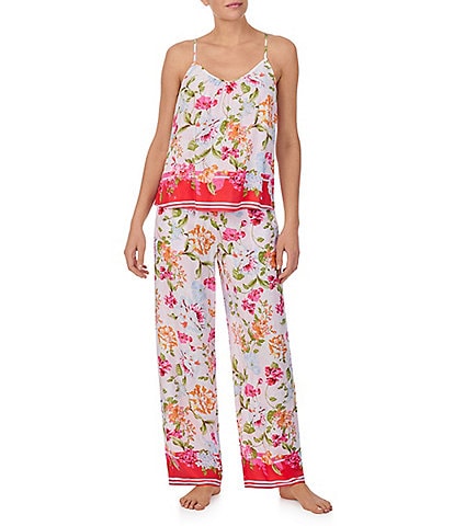 40 Winks Printed Sleeveless V-Neck Cami & Pant Pajama Set