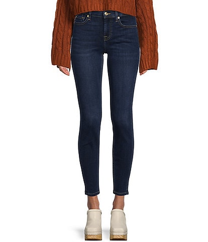7 for all mankind B(air) Mid Rise Ankle Skinny Jeans