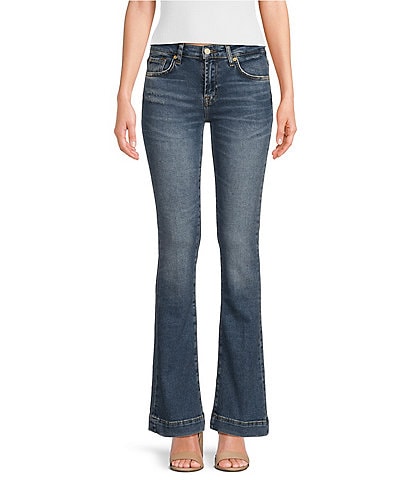 7 for all mankind Bootcut Tailorless Denim Mid Rise Jeans