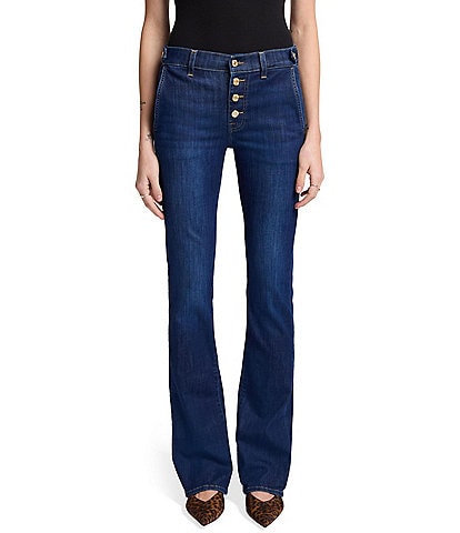 7 for all mankind Denim Mid Rise Slim Bootcut Jeans