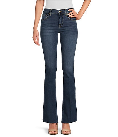 7 For All Mankind Dian Denim Mid Rise Tailorless Bootcut Jean