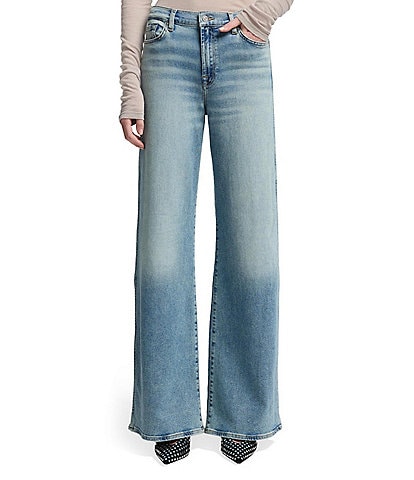 7 For All Mankind Lotta Luxe Vintage High Rise Wide Leg Jeans