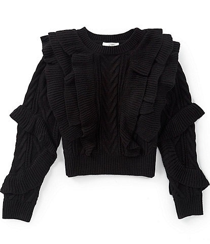 A Loves A Big Girl Ruffle Sweater