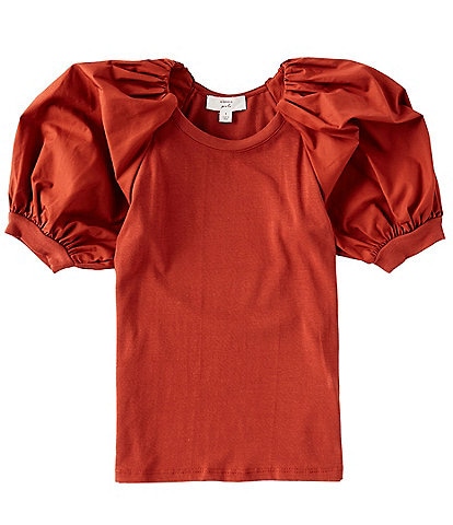 A Loves A Big Girls 7-16 Puff Sleeve Pullover Blouse