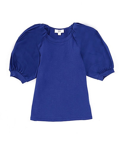 A Loves A Little Girls 2T-6X Bubble Sleeve Pullover Blouse