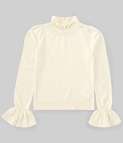 A Loves A Big Girls 7-16 Long Sleeve Ruffle Top