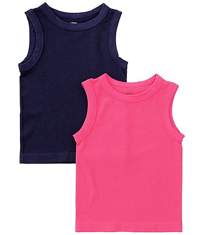 A Loves A Big Girls 7-16 Sleeveless 2-Pack Seamless Tank