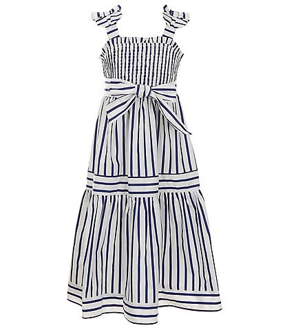 A Loves A Big Girls 7-16 Tiered Stripe Maxi Dress