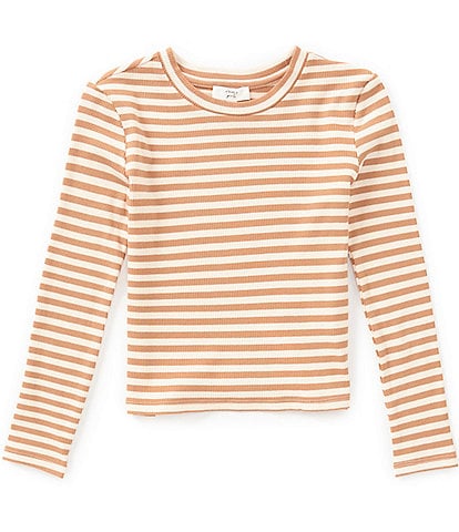 A Loves A Big Girls Long Sleeve Stripe Tee