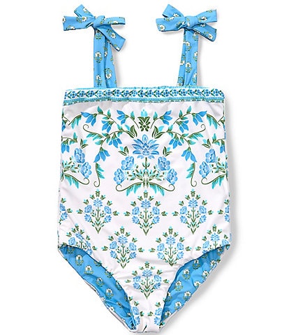 A Loves A Girls Reversible Bandeau One-Piece Swimsuit