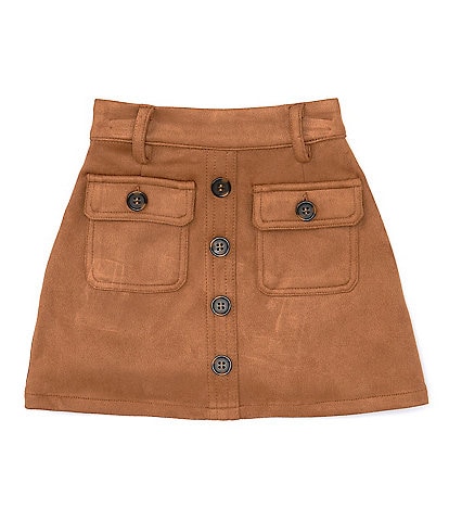 A Loves A Little Girls 2T-6X Button Front Mini Skirt