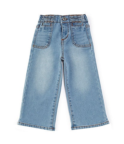 A Loves A Little Girls 2T-6X Denim Patch Pocket Pants