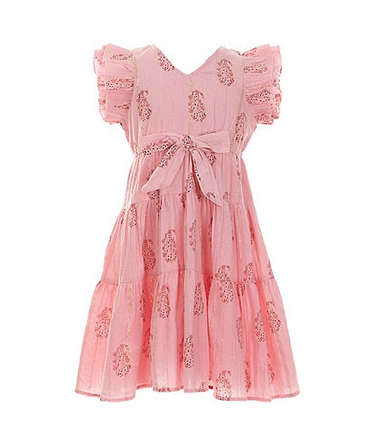 A Loves A Little Girls 2T-6X Flutter Sleeve Maxi Dress