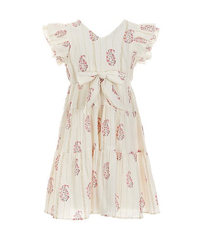 A Loves A Little Girls 2T-6X Family Matching Flutter Sleeve Maxi Dress