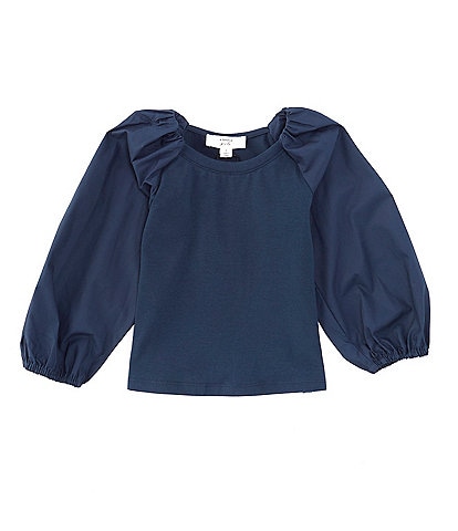 A Loves A Little Girls 2T-6X Long Sleeve Poplin Top