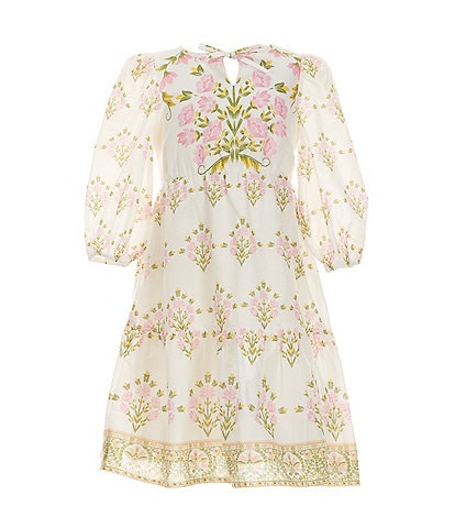 A Loves A Little Girls 2T-6X Long-Sleeve Tiered Floral Dress