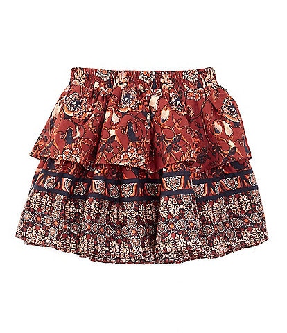 A Loves A Little Girls 2T-6X Printed Tiered Mini Skirt