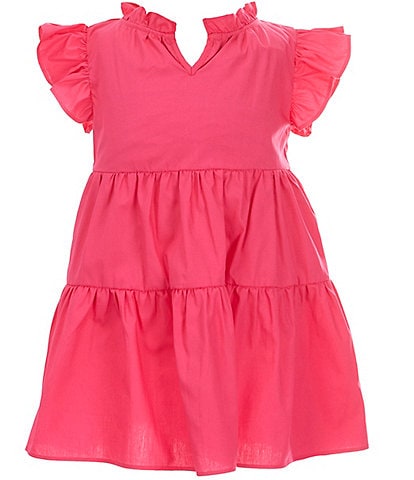 A Loves A Little Girls 2T-6X Ruffle Short-Sleeve A-Line Tiered Dress