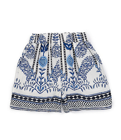 A Loves A Little Girls 2T-6X Family Matching Multi Print Woven Trouser Shorts