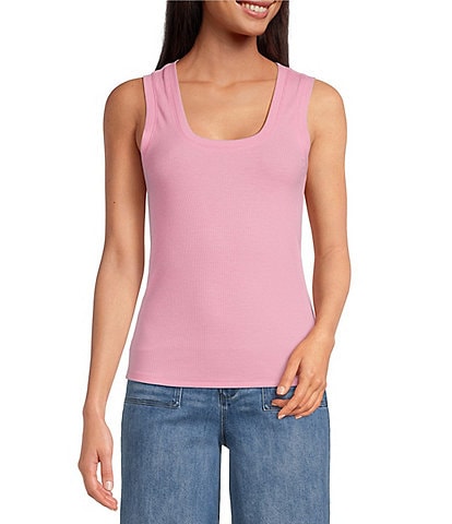 Free People Seamless Form Fitting Sleeveless Scoop Neck Cami