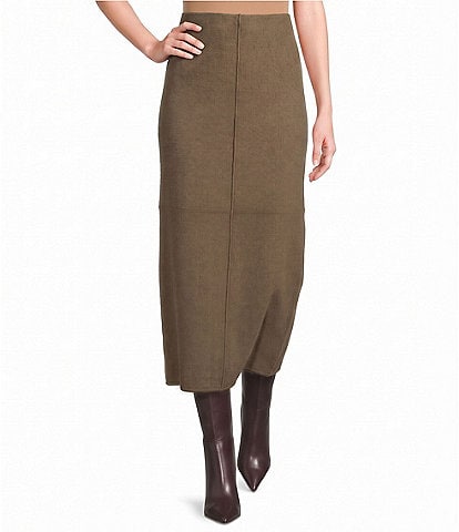 A.Ren Blythe Sweater Knit Coordinating Pencil Midi Skirt