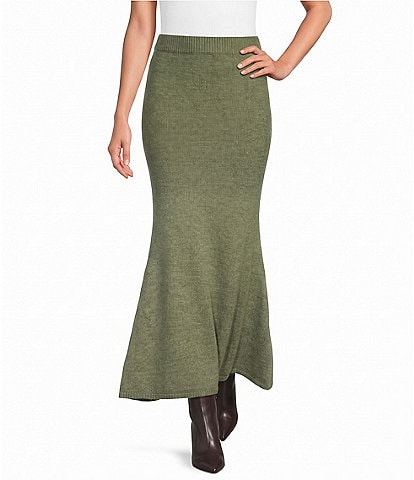 A.Ren Charlene Pull-On Coordinating Sweater Knit Maxi Skirt