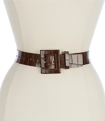 ADA 1.5" Kelli Croco Leather Belt