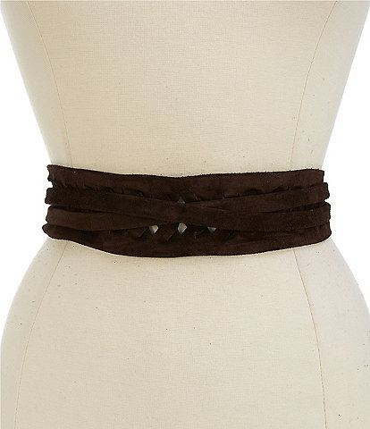 ADA 1.75" Ava Woven Tassel Wrap Belt