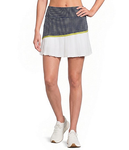 Addison Bay Rally Gingham Print Mini Skort
