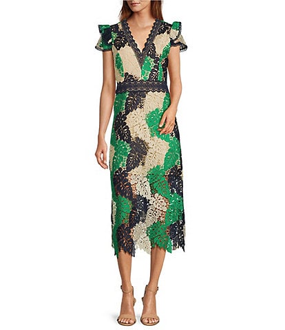Trina Turk Gardenia Striped Cotton Dress - Macy's