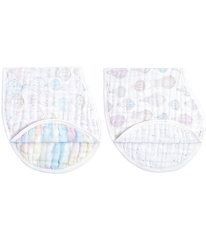 Aden + Anais Baby Above the Clouds Dual-Purpose Bib/Burpcloth 2-Pack