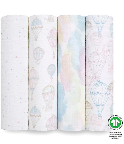 Aden + Anais Baby Above The Clouds Swaddle Blanket 4-Pack