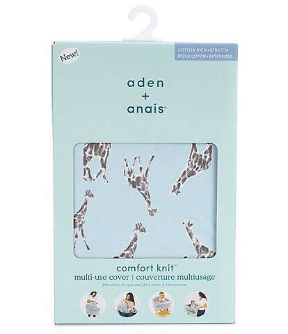 Aden + Anais Baby Jade Giraffes 6-In-1 Multi-Use Cover
