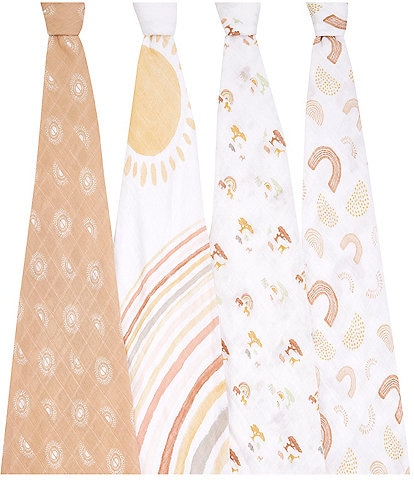 Aden + Anais Keep Rising Cotton Muslin Classic Swaddles 4-Pack