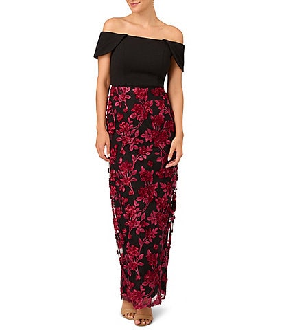 Premier Amour Floral Applique Short Sleeve Jumpsuit, Color: Black - JCPenney