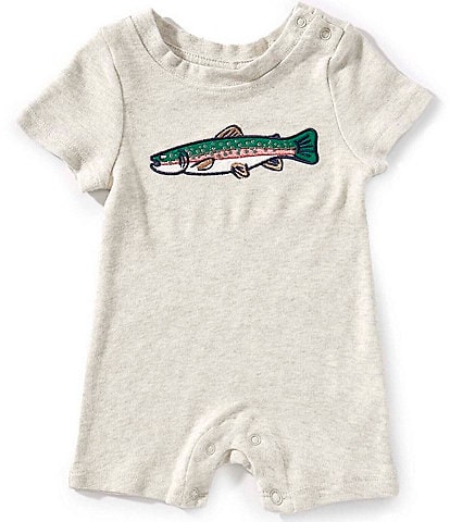 Adventurewear 360 Baby Boys Newborn-24 Months Trout Print Shortall
