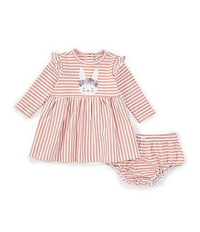 Adventurewear 360 Baby Girl 3-24 Months Round Neck Flutter Sleeve Flower Gown Dress