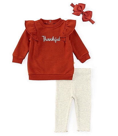 Adventurewear 360 Baby Girls 3-24 Months Thankful 3-Piece Knit Set