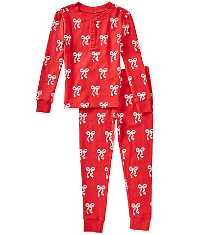 Adventurewear 360 Girls Red Bow Pajama Set