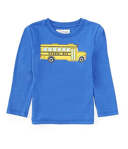 Adventurewear 360 Little Boys 2T-6 Long Sleeve Bus Applique T-Shirt