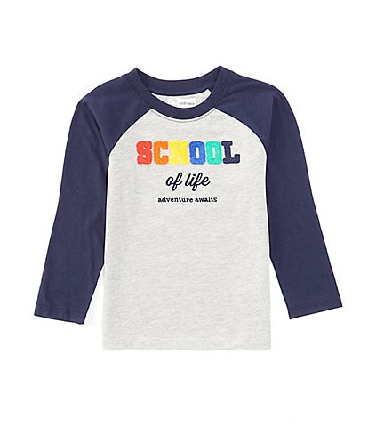 Adventurewear 360 Little Boys 2T-6 Long Sleeve 'School Of Life' T-Shirt