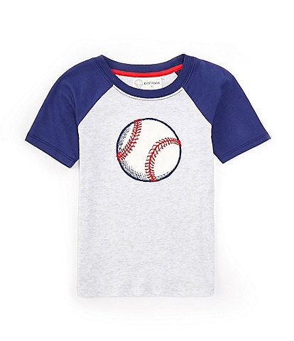 Adventurewear 360 Little Boys 2T-6 Short Raglan Sleeve Baseball Applique T-Shirt