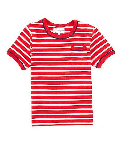 Adventurewear 360 Little Boys 2T-6 Short Sleeve Striped Crew Neck T-Shirt