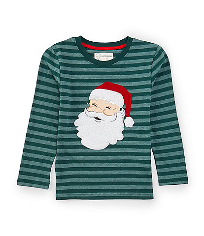 Adventurewear 360 Little Boys 2T-6 Striped Santa Crew Neck T-Shirt