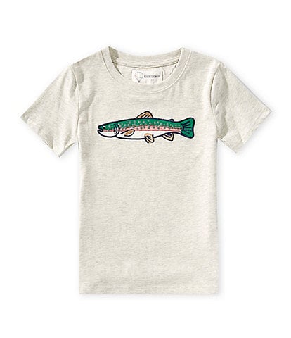 Adventurewear 360 Little Boys 2T-7 Trout Applique Short Sleeve T-Shirt