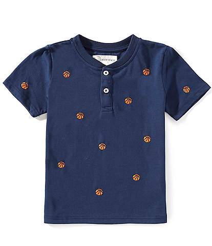 Adventurewear 360 Little Boys Basketball Schifli Henley T-Shirt